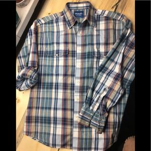 Wrangler pearl snap men’s large western wear
